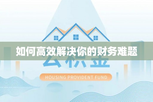 望都如何高效解决你的财务难题